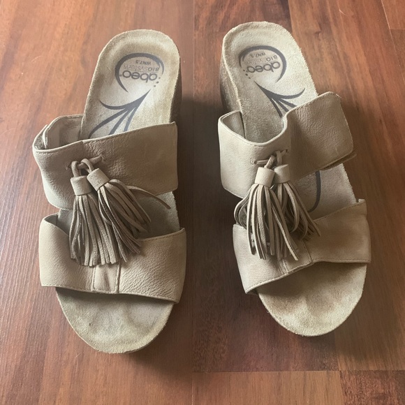 Abeo Shoes - Abeo Bio System Wedge Sandals with Tassels